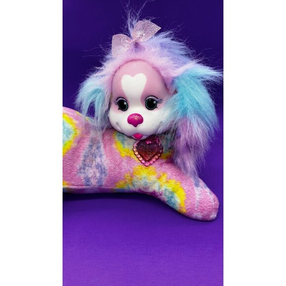 Puppy Surprise Rainbow Tie Dye Plush Dog with 3 Puppies 1 Barks Just Play 2016 - Picture 5 of 16